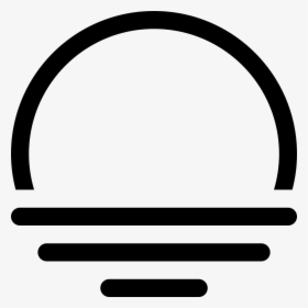 Weather Interface Symbol Of A Semicircle On Three Lines - Perspectiva Simbolo, HD Png Download, Transparent PNG