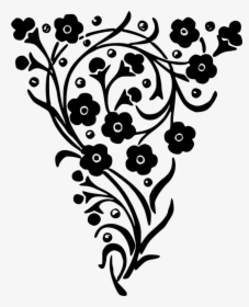 Floral Design Decorative Arts - Flower Designs Black And White Png, Transparent Png, Transparent PNG