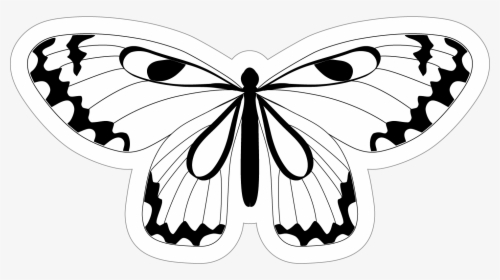 Swirly Butterfly Png Black And White - Pizzeria Bruno & Franco, Transparent Png, Transparent PNG