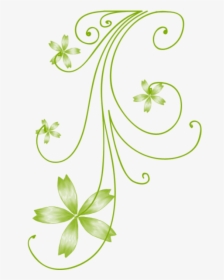 Photoshoppng Frames Wallpapers Designs Swirls - Green Swirls Transparent Background, Png Download, Transparent PNG