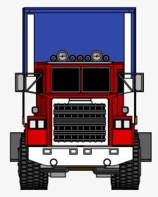 Industrial Truck Big Truck Clipart Png Image Front - Cartoon Truck Front View, Transparent Png, Transparent PNG