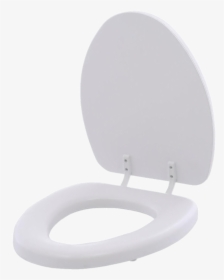 Open White Toilet Seat - Toiletseat On Transparent Background, HD Png Download, Transparent PNG