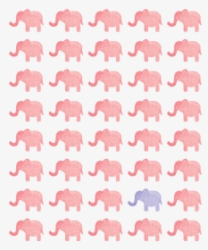 Transparent Pink Elephant Png - Elephant, Png Download, Transparent PNG