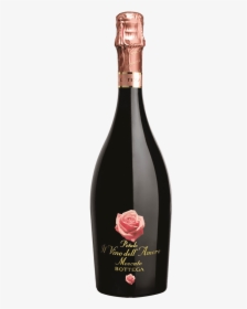 Moscato Wine With Rose On Bottle, HD Png Download, Transparent PNG