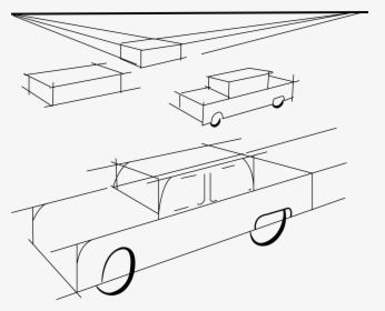 Sketching Automotive Design Course, Automobile Body - Car Perspective Drawing, HD Png Download, Transparent PNG