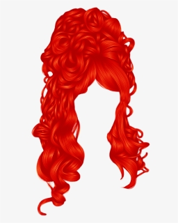 Red Wig Png Red Hair Transparent Background - Red Hair Transparent Background, Png Download, Transparent PNG