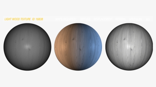 Larch Light Wood Fine Texture Seamless Maps Demo - Sphere, HD Png Download, Transparent PNG