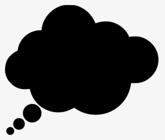 Thinking Cloud Silhouette, HD Png Download, Transparent PNG