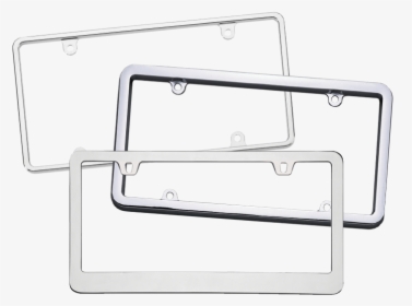 Blank Metal License Plate Frames - Window, HD Png Download, Transparent PNG