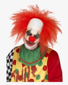 Red Clown Wig Bald , Png Download - Red Hair Clown, Transparent Png, Transparent PNG