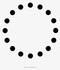 Dotted Circle Coloring Page - Png Loading Spinner, Transparent Png, Transparent PNG