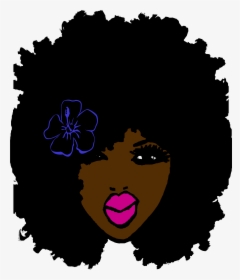 Collection Ellendaisy On Threadless Naturally Curly - Black Woman Face Silhouette, HD Png Download, Transparent PNG