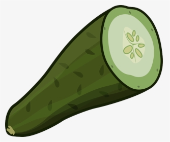 Cucumber, Cut, Green, Vegetable, Nutrition, Fresh - Cut Cucumber Clipart, HD Png Download, Transparent PNG