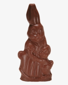 Chocolate Mama Bunny & Baby Are Available In Milk Chocolate - Figurine, HD Png Download, Transparent PNG