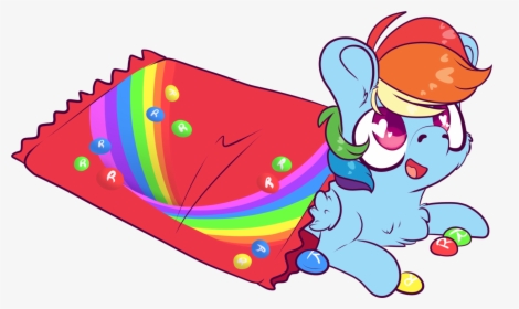 Transparent Skittles Png - Rainbow Dash, Png Download, Transparent PNG