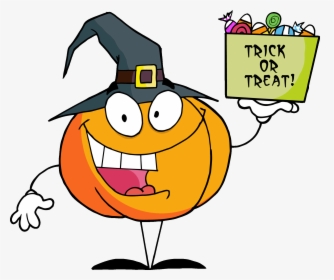 Cartoon Pumpkin With Candy Clipart , Png Download - Candy, Transparent Png, Transparent PNG
