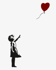 Banksy Is An English-based Graffiti Artist, Political - Banksy Balloon Girl, HD Png Download, Transparent PNG