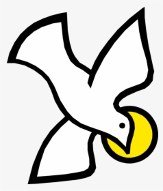 Vector Illustration Of Christian Holy Trinity Spirit - Holy Spirit Dove Drawing, HD Png Download, Transparent PNG