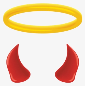 Vector Black And White Stock Devil Clip Art Hand - Emoji Devil And Angel, HD Png Download, Transparent PNG