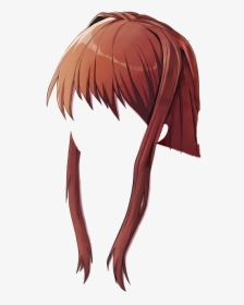 Hair Leaning Def Down Front - Cartoon, HD Png Download, Transparent PNG