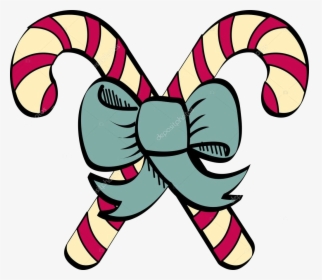 Candy Cane Clip Art Stock Vector Clipartguy Transparent - Candy Cane Line Art, HD Png Download, Transparent PNG
