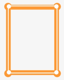 Orange Border Frame Png Picture - Orange Borders And Frames, Transparent Png, Transparent PNG