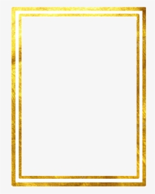 Double Line Square Gold Marco Frame, HD Png Download, Transparent PNG