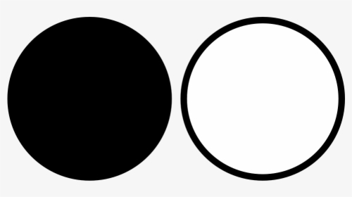 Black, White, Gui, Circles - Black And White Colours, HD Png Download, Transparent PNG