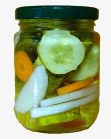 Pickled Mixed Vegetable - Pickled Cucumber, HD Png Download, Transparent PNG