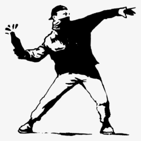 Transparent Hip Hop Clipart - Man Throwing Molotov Cocktail, HD Png Download, Transparent PNG