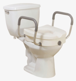 Probasics Raised Toilet Seat With Lock And Arms - Ot Raised Toilet Seat, HD Png Download, Transparent PNG