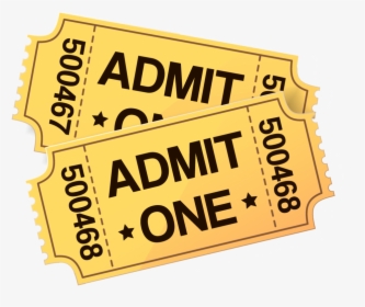 Cinema Ticket Film Clip Art - Admit One Tickets Clipart, HD Png Download, Transparent PNG