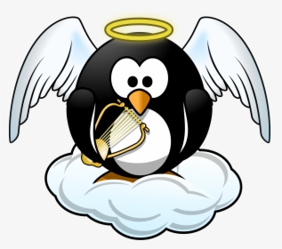 Penguin In Heaven Clip Arts - Angel Penguin, HD Png Download, Transparent PNG