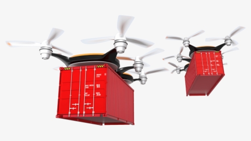 Unmanned Flying Cargo Containers - Drones To Carry Containers, HD Png Download, Transparent PNG