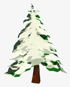 Clipart Tree Snow - Trees With Snow Clipart, HD Png Download, Transparent PNG
