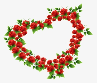 Corazon Con Rosas Png - ดอก กุหลาบ รูป หัวใจ, Transparent Png, Transparent PNG