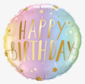 Transparent Pastel Balloons Png - Happy Birthday Helium Pastel Balloons, Png Download, Transparent PNG