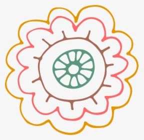 Haz Transparente Png Decorativo Flor Corazon Rojo - Beautiful Flower Design Drawing Easy, Png Download, Transparent PNG