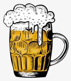 Beer, Mug, Refreshment, Beer Mug, Drink, Glass Mug - Gambar Gelas Bir Kartun, HD Png Download, Transparent PNG