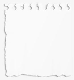 Ripped Paper Template - Monochrome, HD Png Download, Transparent PNG