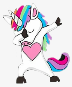 #dab #unicorn #cool #freetoedit - Clip Art Unicorn Dab, HD Png Download, Transparent PNG