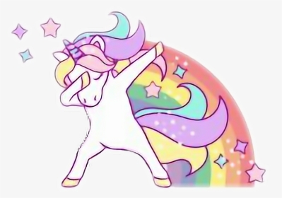 #cute #colorful #unicorn #dab - Cute Unicorn Unicorn Dab, HD Png Download, Transparent PNG