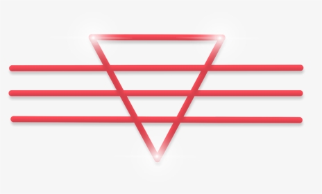 #freetoedit #neon #triangle #red #glow #frame #border, HD Png Download, Transparent PNG