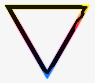 #lines #neon #blue #purple #pink #red #orange #yellow - Black Neon Triangle Png, Transparent Png, Transparent PNG