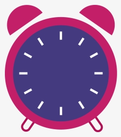 Free Online Clock Alarm Timing Red Vector For Design - Circle Clock Clipart, HD Png Download, Transparent PNG