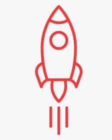 Rocket Ship Clipart Outline - Rocket Ship Outline, HD Png Download, Transparent PNG