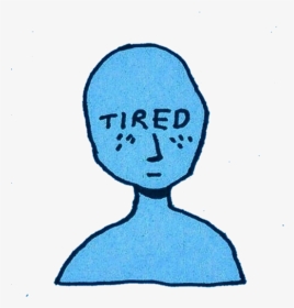 Tired Sad Dead さくらの花道 Aesthetic Tumblr Art Artistic - Tired Aesthetic Drawing, HD Png Download, Transparent PNG