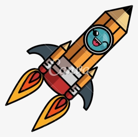 Rocket Ship Png Kawaii Rocketship Pencil Icon Icons - Cartoon, Transparent Png, Transparent PNG