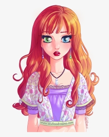 Colored Drawing Hair - Cartoon, HD Png Download, Transparent PNG