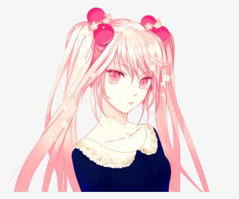 Render Sakura Miku By Mydestinys - Anime Girl Pink Hair Twintails, HD Png Download, Transparent PNG